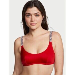Victoria’s Secret Shine Strap Scoop Bralette Lipstick Size Small
